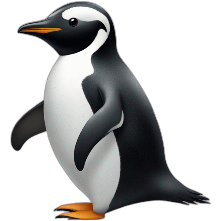 Penguin at the disco emoji