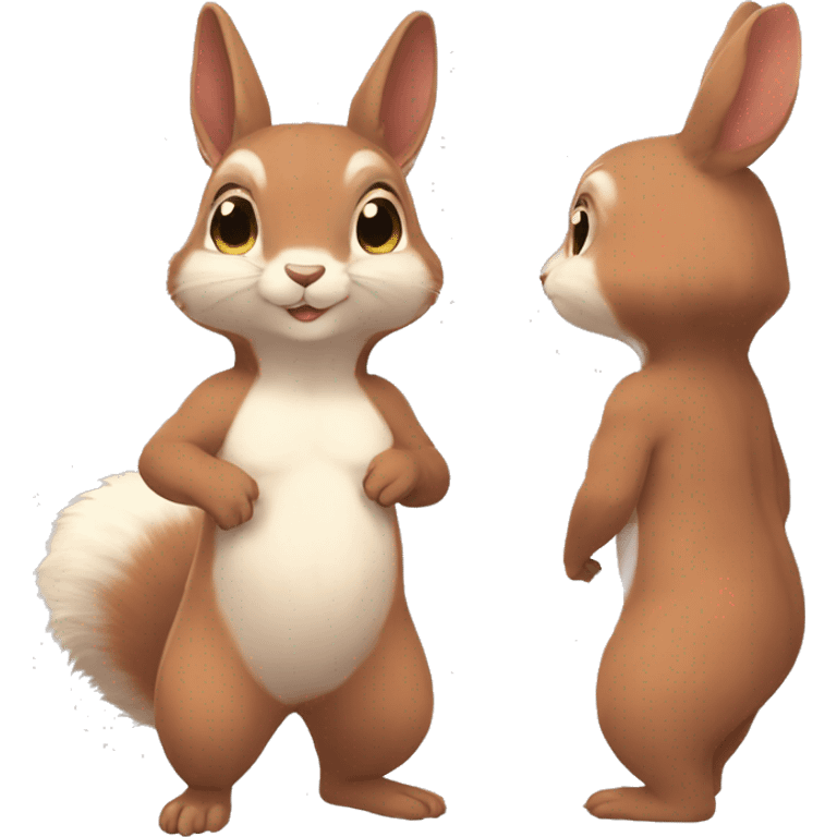 Anthro Fluffy Chubby Chibi-style-Squirrel-Bunny-Fur-Sona-Fakémon Full Body emoji