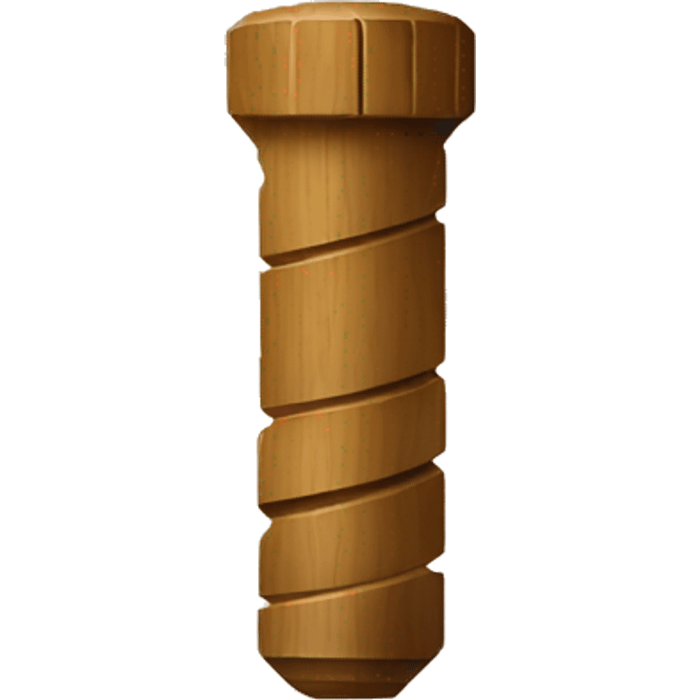 wooden screw emoji