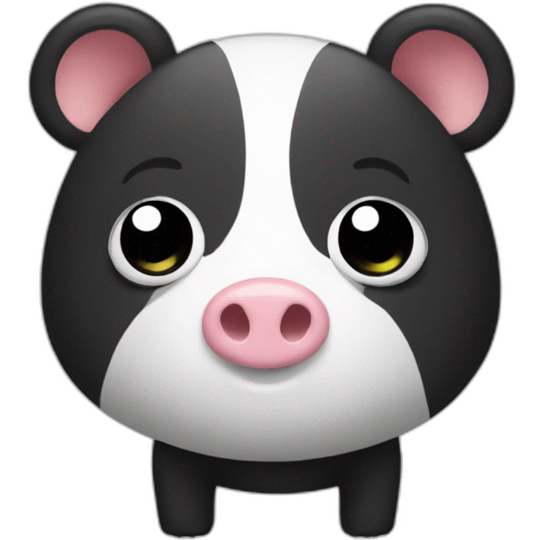 Panda half piG emoji