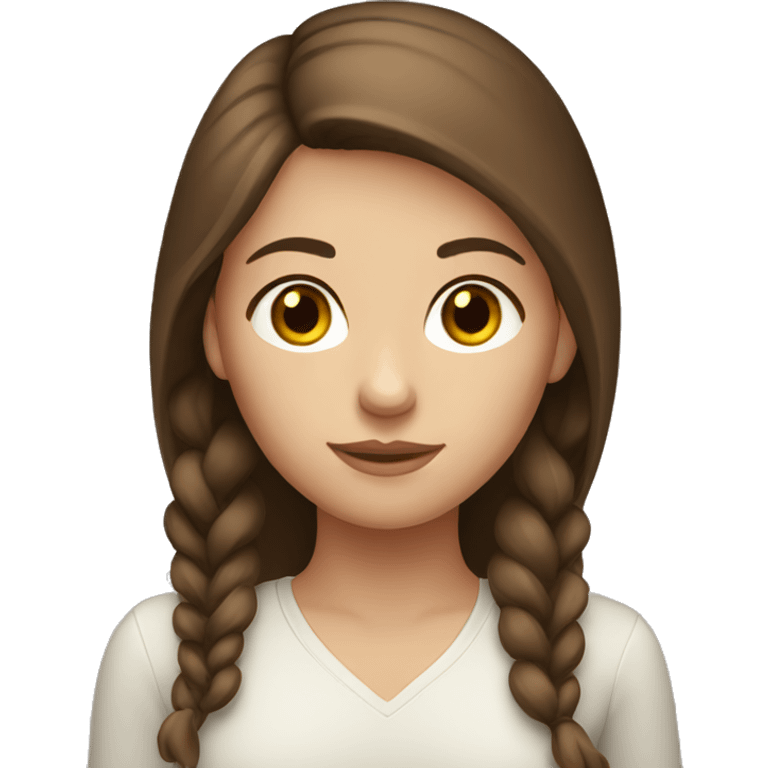 Russian girl brown hair  emoji