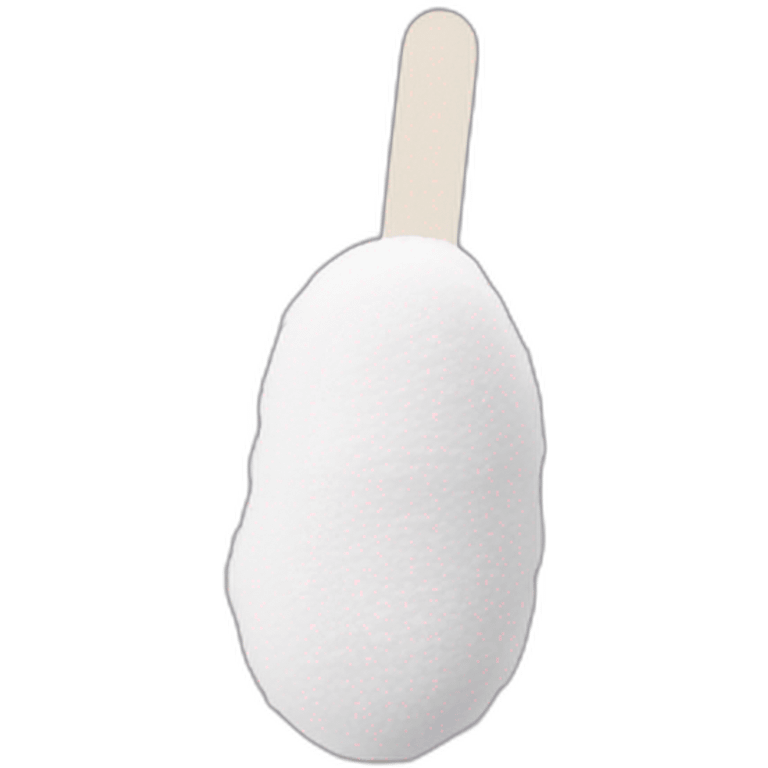 cotton swab nasal covid test emoji