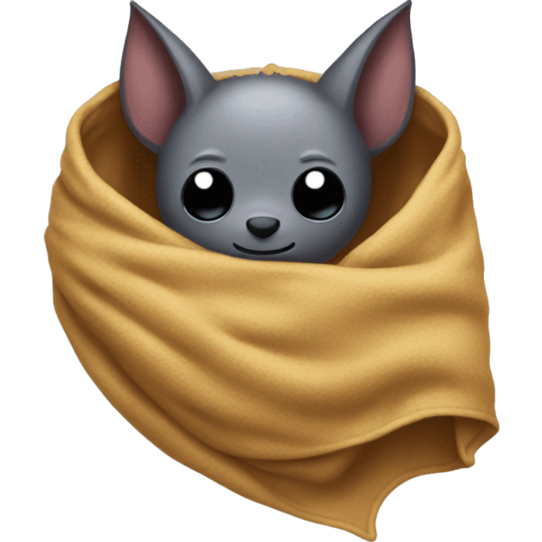 Bat wrapped up in a blanket  emoji