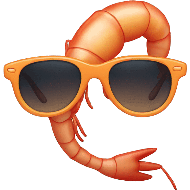 shrimp wearing sunglasses emoji