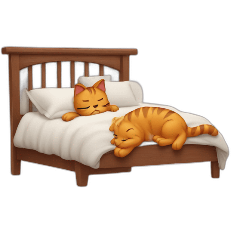 garfield sleeping in bes emoji