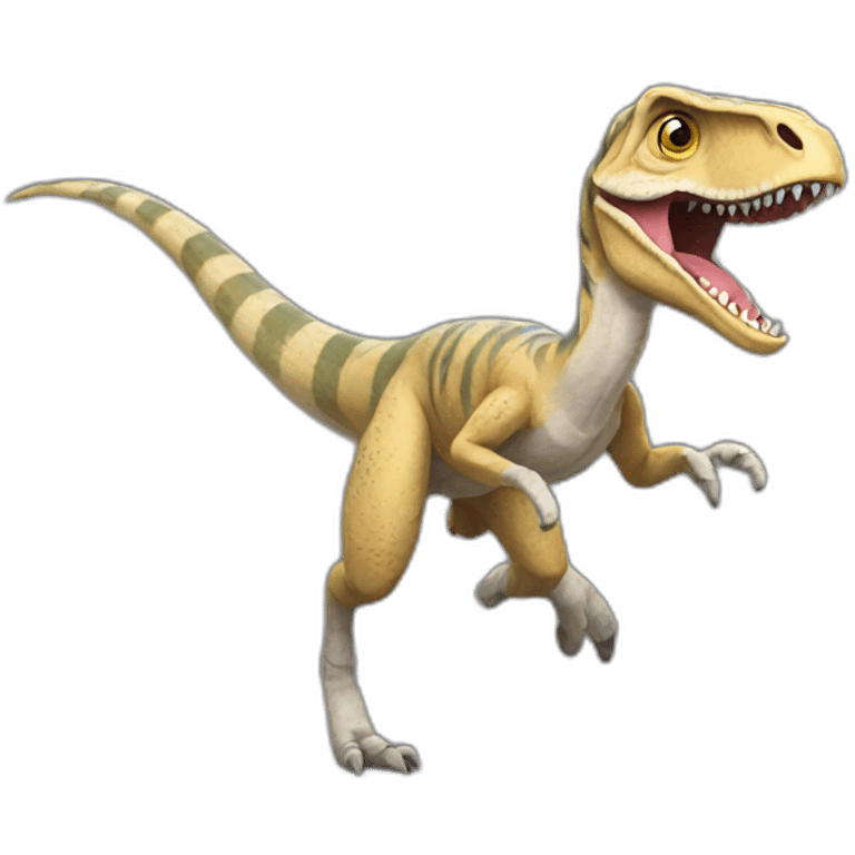 Velociraptor running emoji