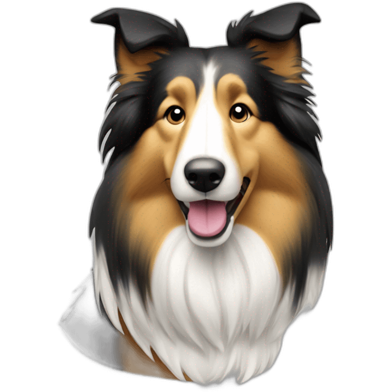 rough collie emoji