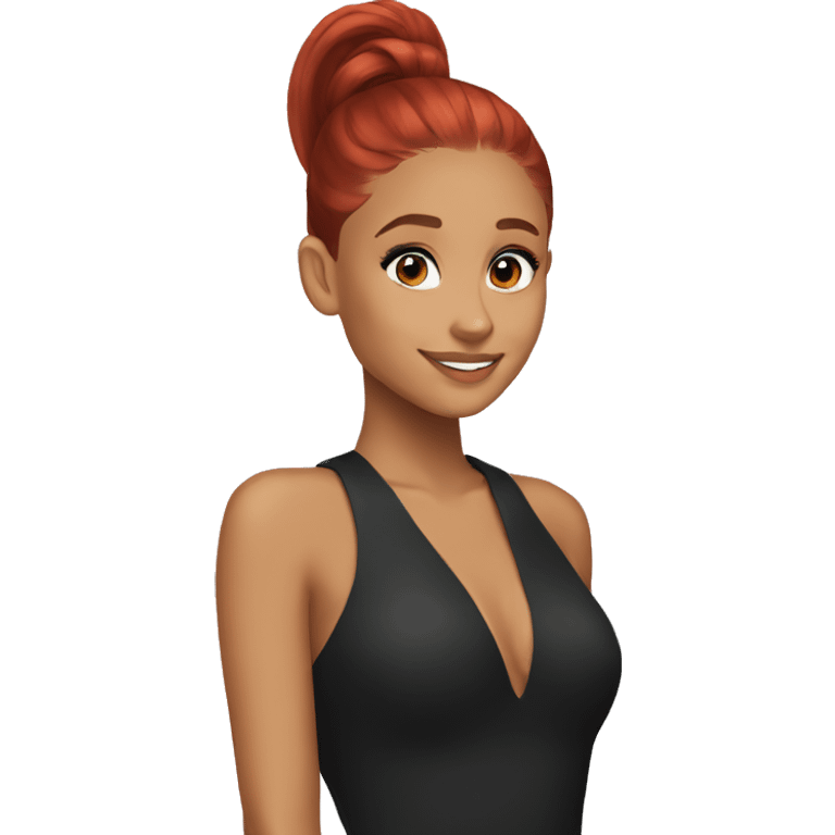 Ariana grande with red hair  emoji