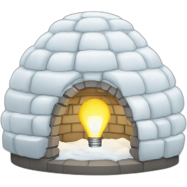 igloo idea bulb emoji