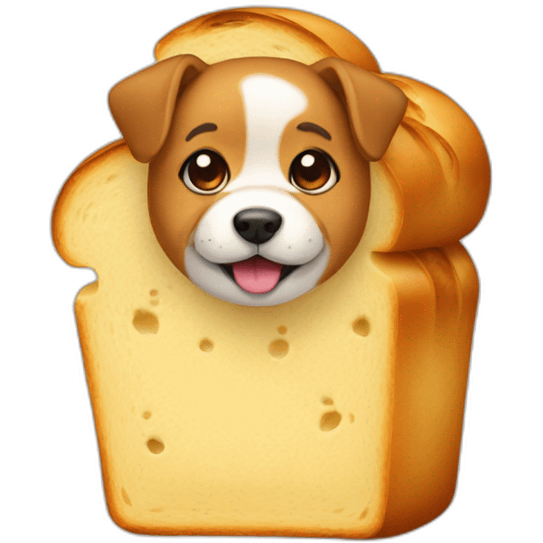 Dog in bread emoji