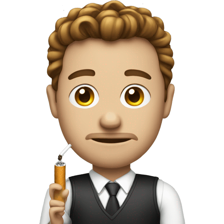 Elon with cigarette emoji