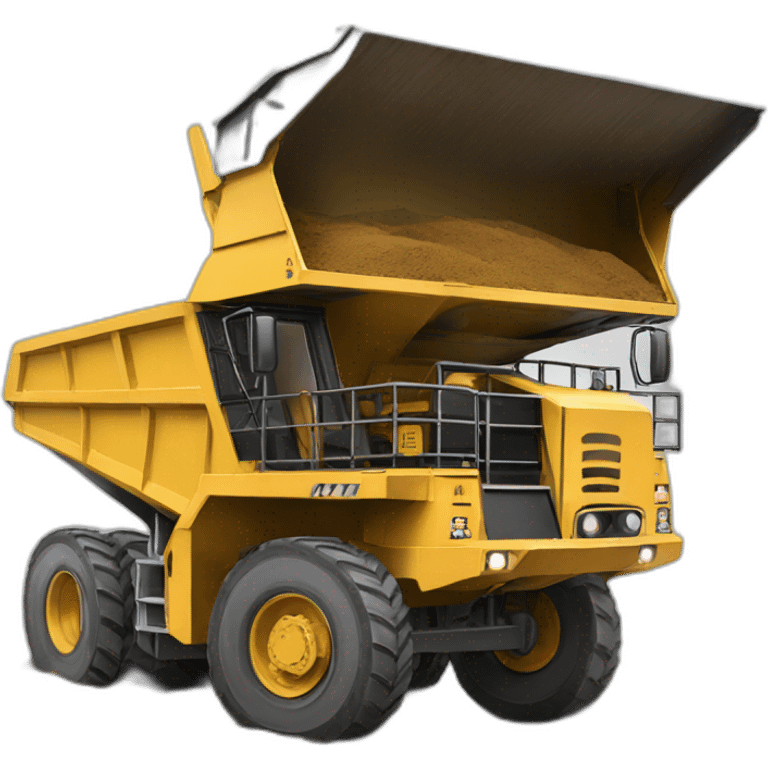 articulated mining truck emoji