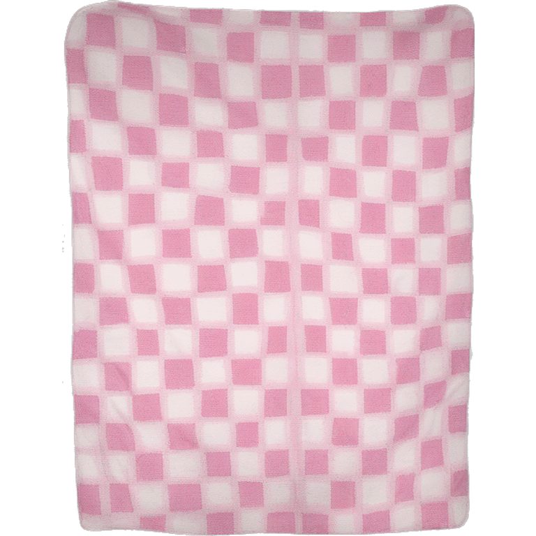 pink and white picnic pattern blanket emoji