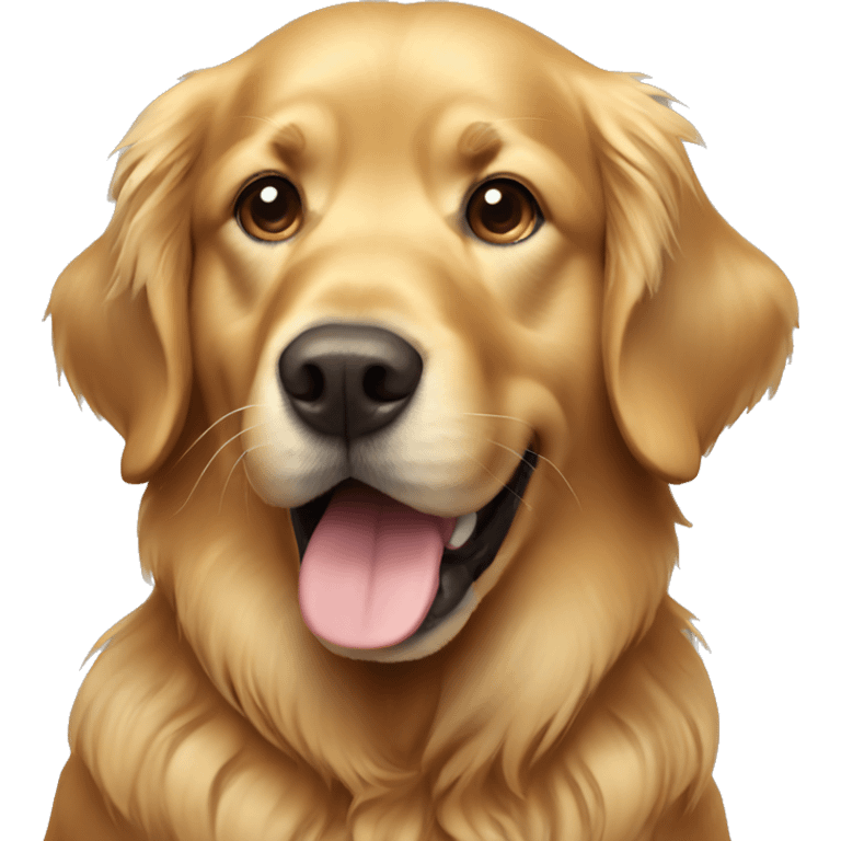 Dark golden retriever emoji