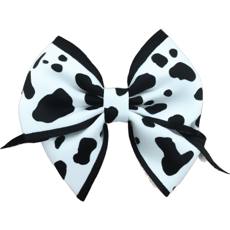 Cowprint hair bow emoji