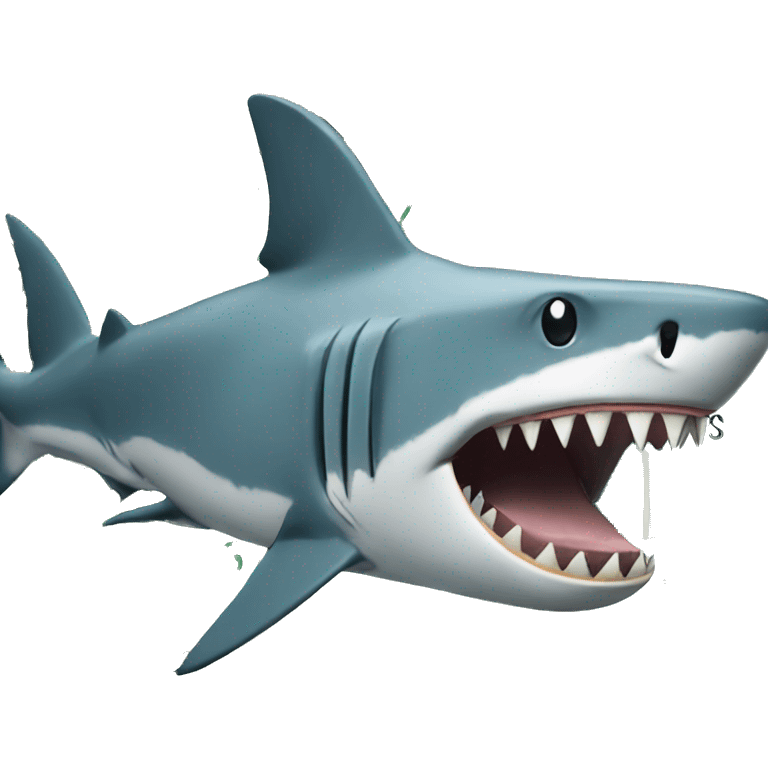 Shark eating dollars emoji