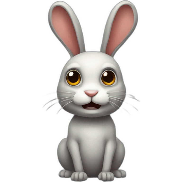 creepy rabbit emoji