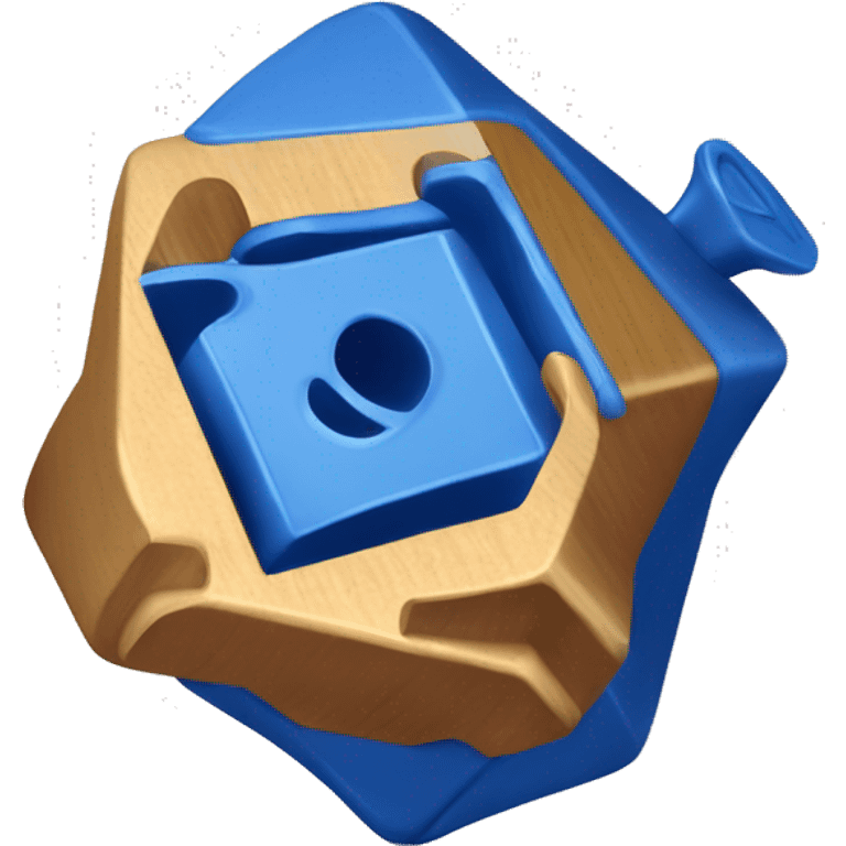 Jewish dreidel a four-sided spinning top, played during the Jewish holiday of Hanukkah emoji