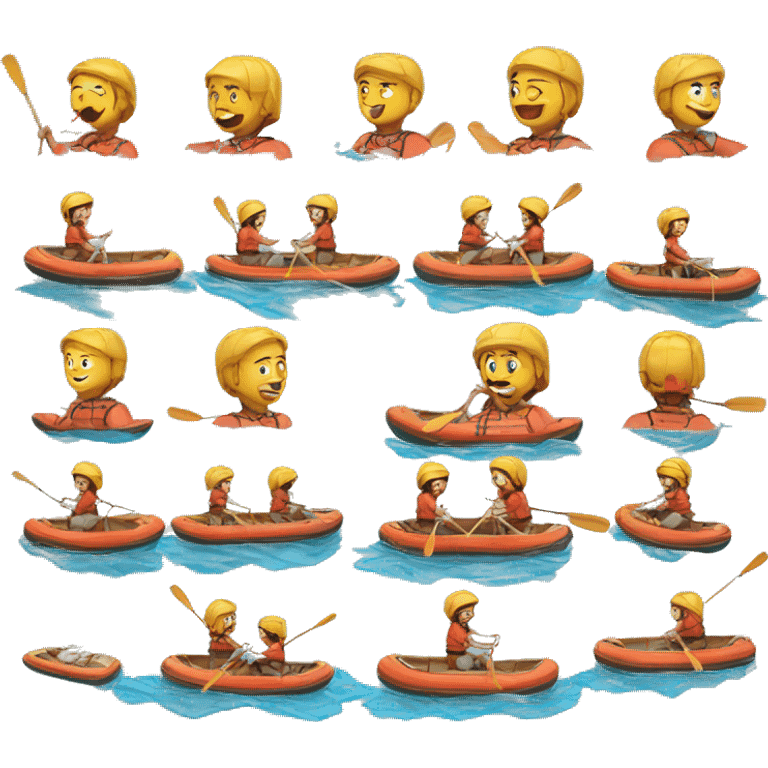 dinghy rafting emoji