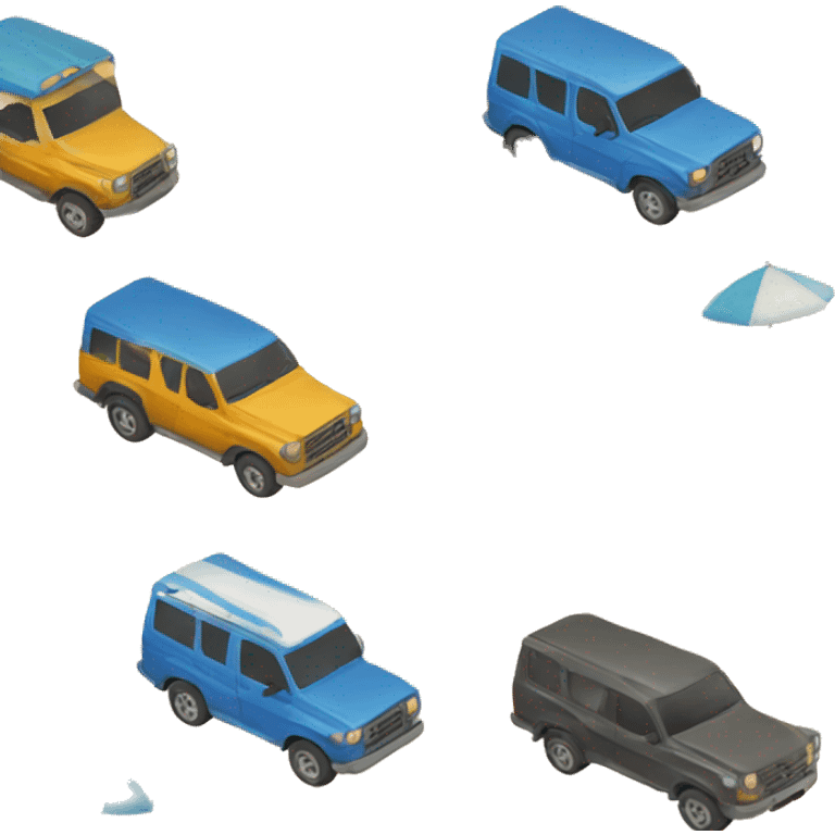 beach trafic emoji