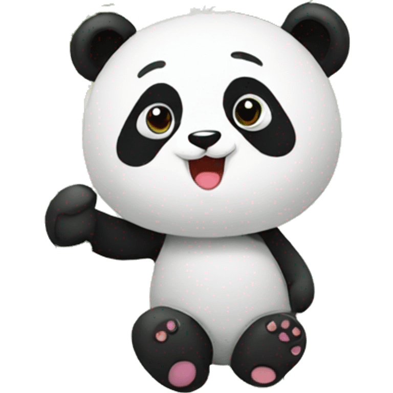 Panda with bamboo emoji