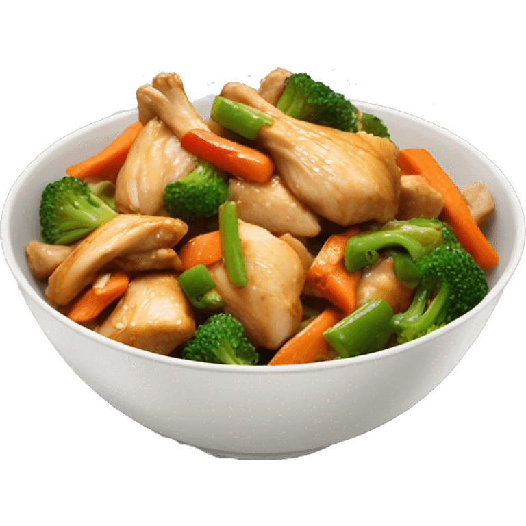 chinese chicken stir fry emoji