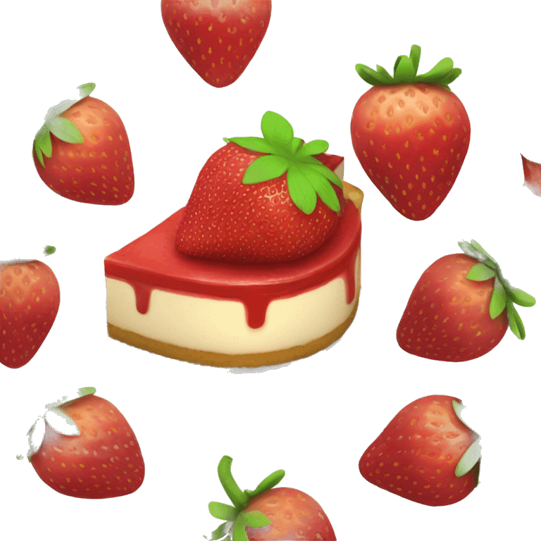 Strawberry Cheesecake emoji