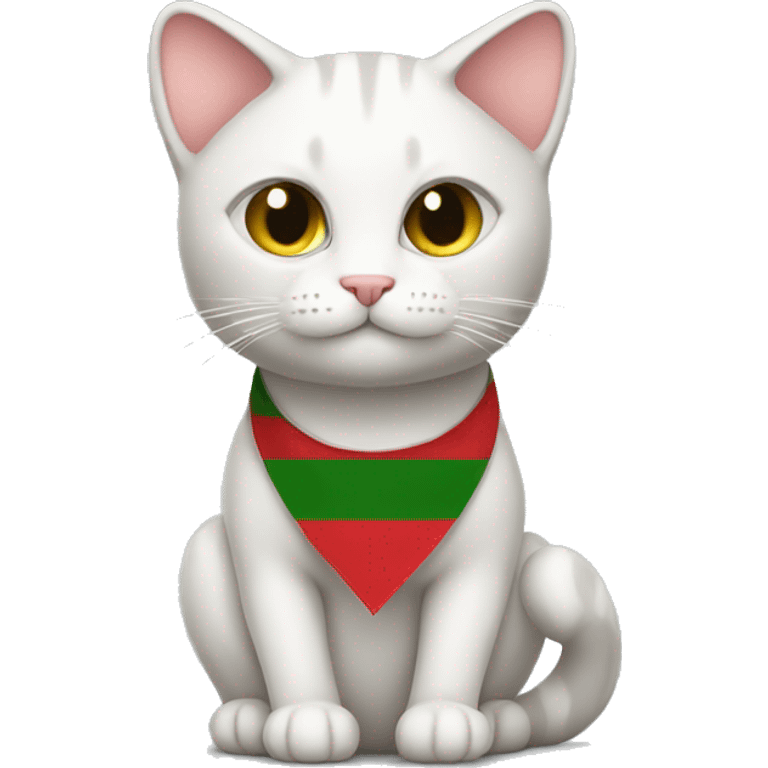 cat with a belarus flag body and a string tail emoji