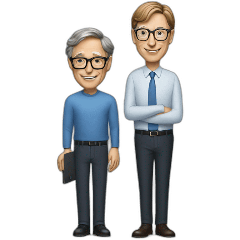 Jobs and Bill Gates emoji