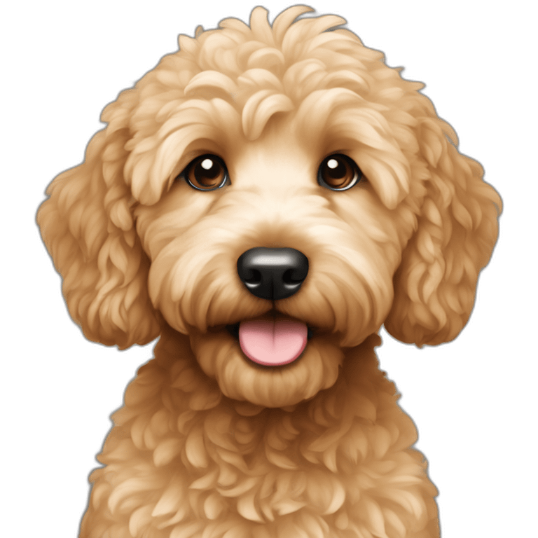 Mini goldendoodle emoji