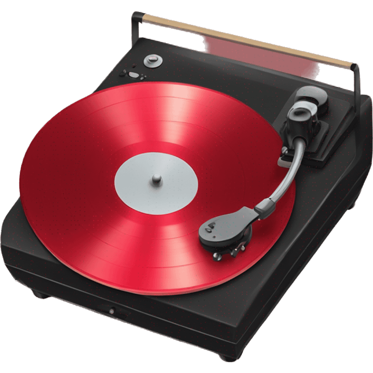 cherry red record player emoji