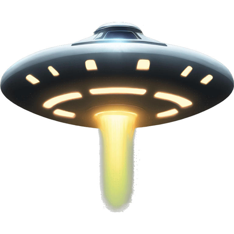 UFO beaming up a  emoji