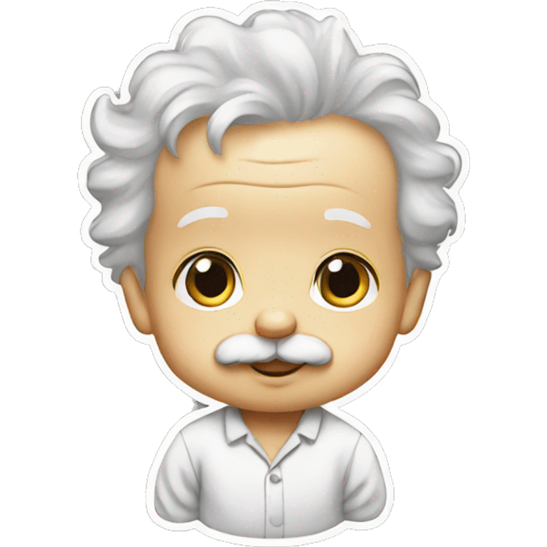 albert einstein baby sticker emoji