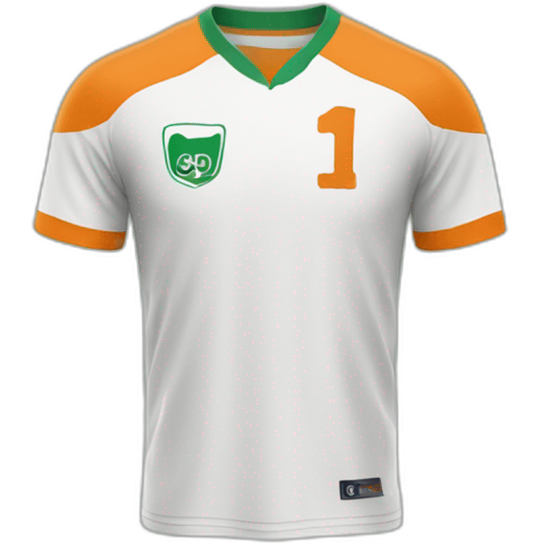 Ivorian football jersey emoji