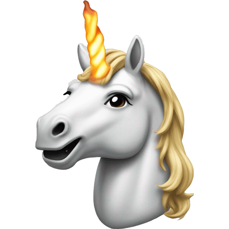 Unicorn smoking emoji