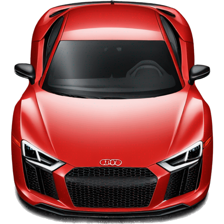 Red Audi R8 emoji