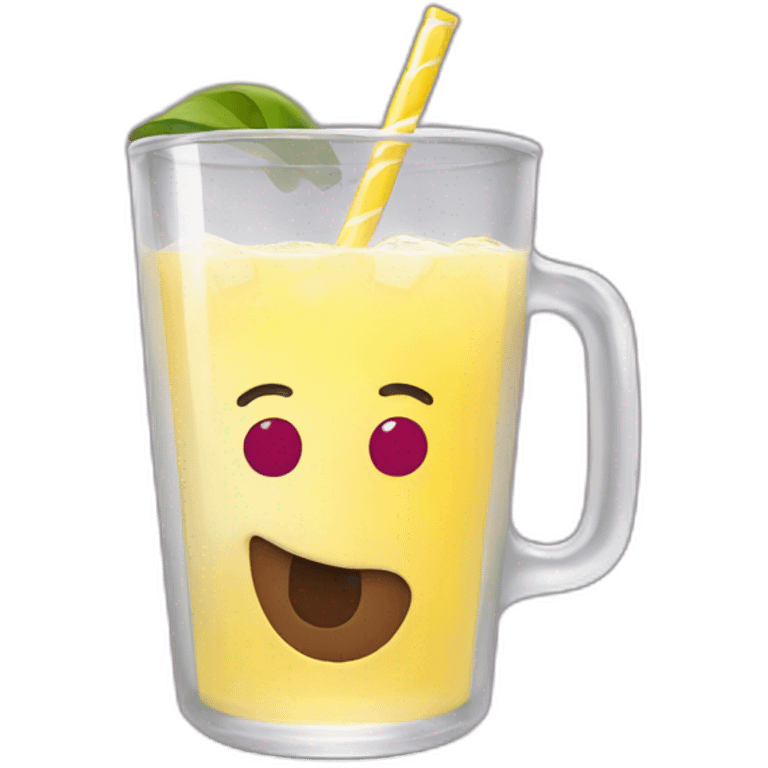 slack logo drinking a lemonade emoji