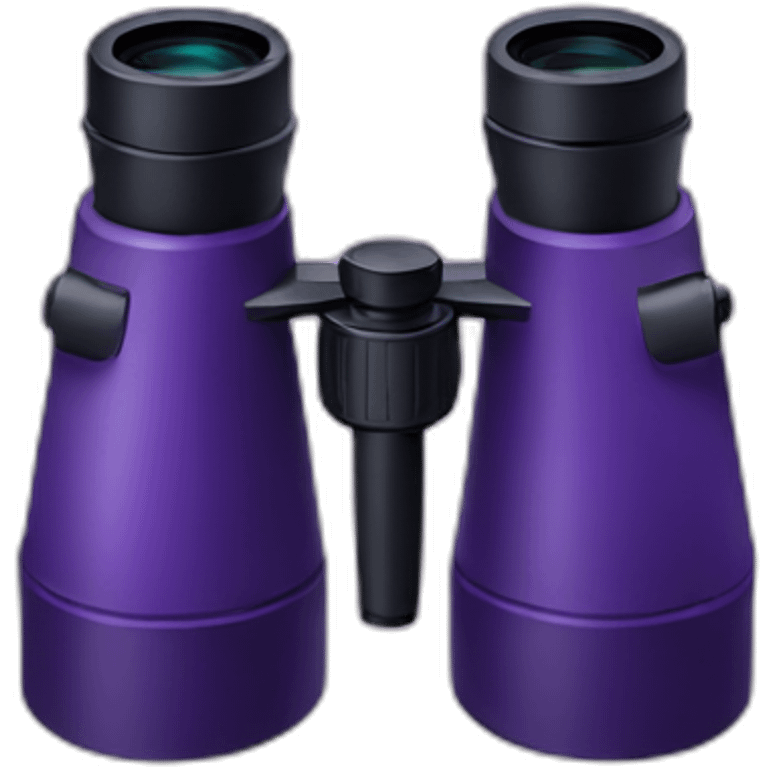 purple binoculars emoji