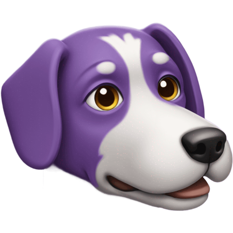 Purple dog emoji