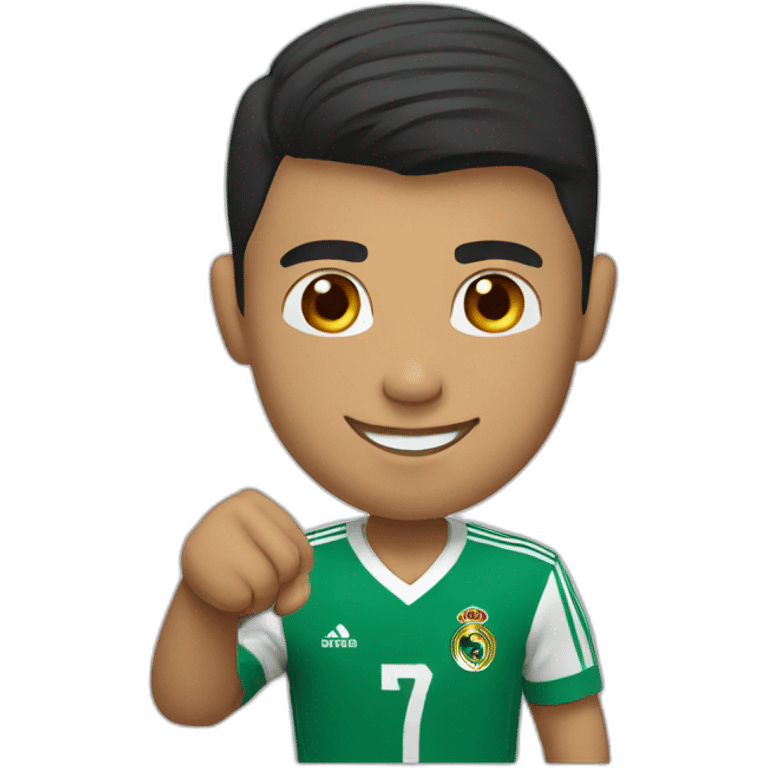 Ronaldo shaking hand emoji