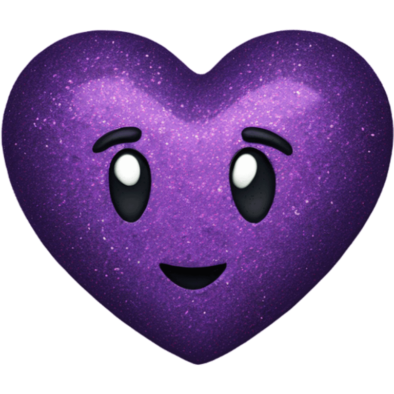 purple glitter heart emoji