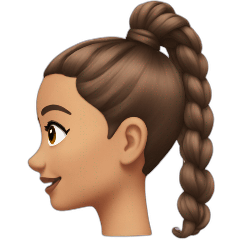 Ariana grande ponytail emoji