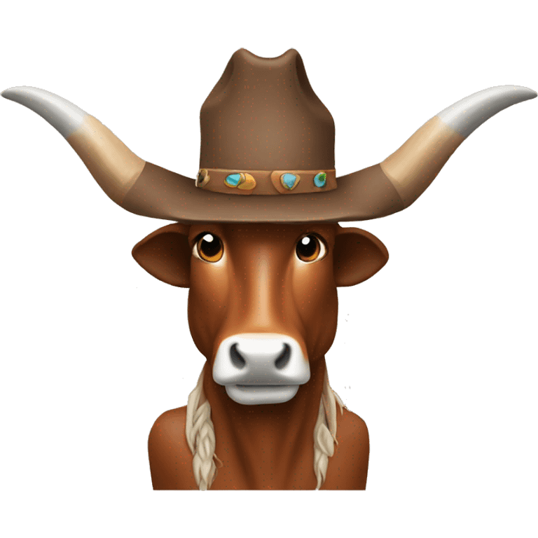 Western longhorn emoji