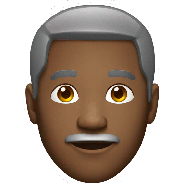 old stylish black man with fade short hair and wearing a hoodie emoji