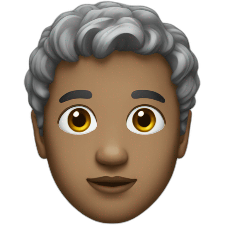 portrait of AI emoji