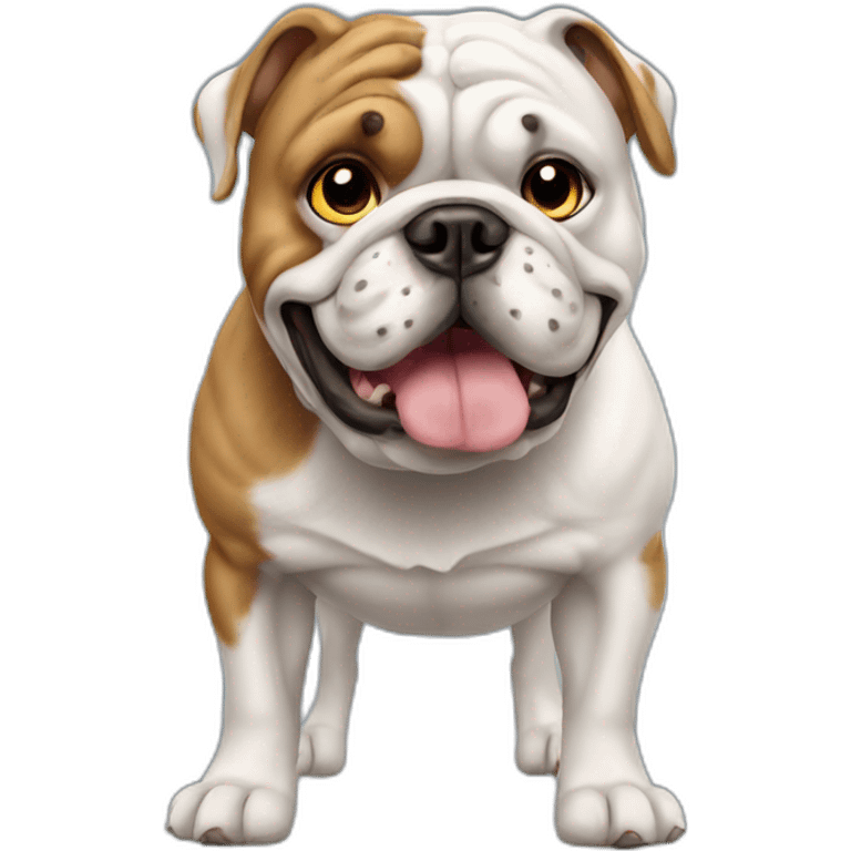 Dog Bulldog full-height emoji