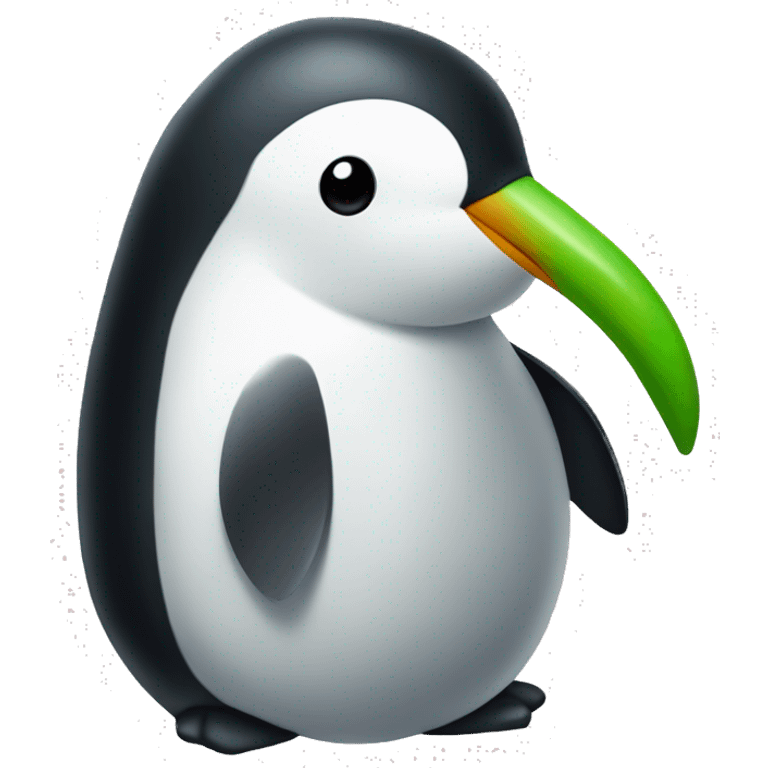 Pingüino verde  emoji