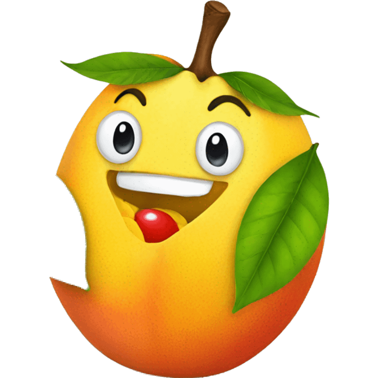 mango eating a mango emoji