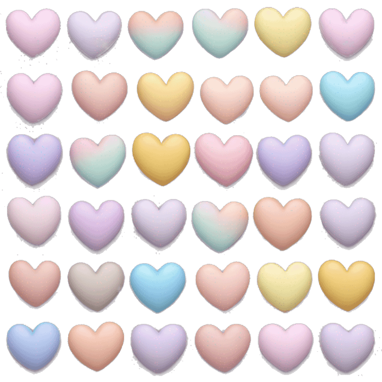 Pastel hearts emoji