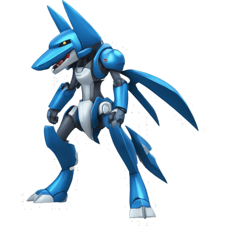 Sharpedo-Lucario-medabot-Mecha full body emoji